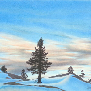 Winter Dawn - colored pencil on Bristol paper, 20" x 16"