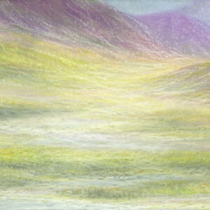 Refuge - oil pastel on paper, 7" x 5"