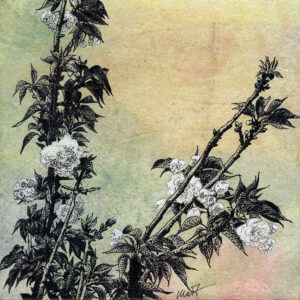 Yelena Shabrova ~ Relations III ~ mixed media, 8" x 8"