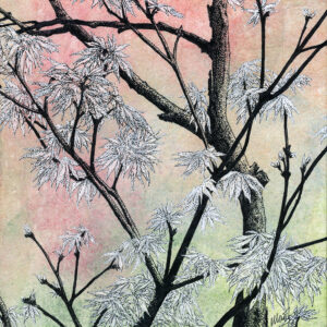 Yelena Shabrova ~ Relations IV ~ mixed media, 8" x 8"