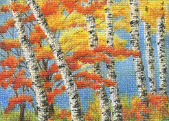 miniature - colored pencil on canvas, 3.5" x 2.5"